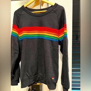 Aviator Nation RETRO Crew Sweatshirt; Color: Black; Size: L…